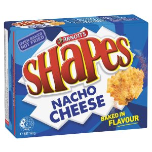 Arnotts Shapes Nacho Cheese Cracker Biscuits 160g