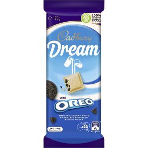 Tablette au chocolat CADBURY Dream Oreo White Chocolate Block 170g