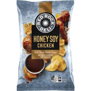 Chips Potato RED ROCK RELI  Honey Soy Chicken 165g