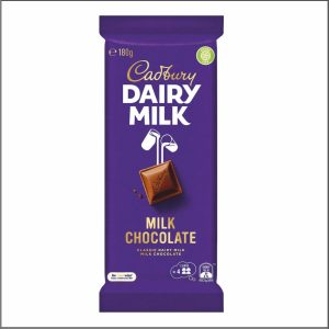 Tablette de chocolat au lait CADBURY Dairy Milk 180 g