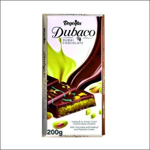 Tablette chocolat DUBACO Dubai pistache 200 g