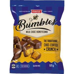 Chocolat MENZ Bumbles Choc Honeycomb 525g