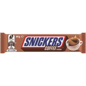 Barre de chocolat au lait SNICKERS aromatisée au café 44 g