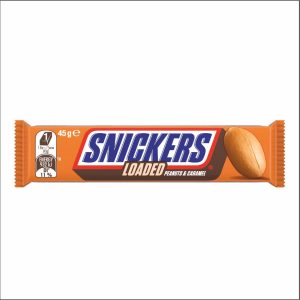 Barre SNICKERS Loaded cacahuètes et caramel 45 g