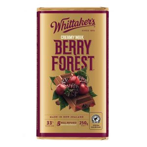 Tablette de chocolat Berry Forest WHITTAKER'S 250g