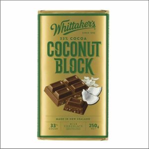 tablette de chocolat noix de coco WHITTAKER'S 250 g