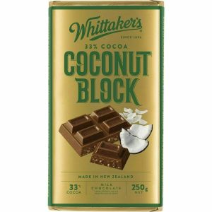 tablette de chocolat à la noix de coco WHITTAKER'S 250 g