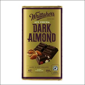 Tablette chocolat amandes WHITTAKER'S 250g