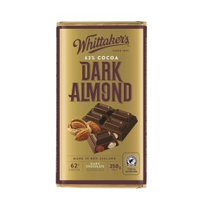 Tablette de chocolat noir amandes WHITTAKER'S 250g