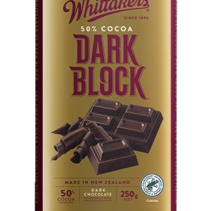 Tablette de chocolat WHITTAKER'S noir 50% Cacao 250g