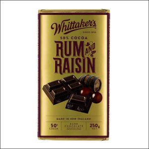 Tablette chocolat Rum & Raisins WHITTAKER'S 250g