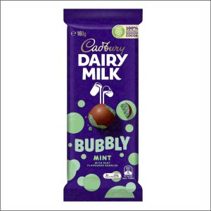 Tablette Chocolat CADBURY Bubbly Mint 160g
