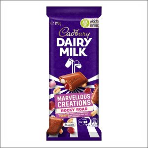 Tablette Chocolat CADBURY MC Rocky Road 190g