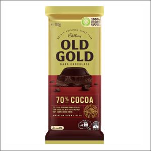 Tablette CADBURY Old Gold 70% cacao 180g