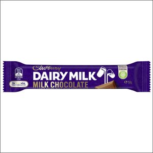 Barre chocolat lait CADBURY Dairy Milk 50 g