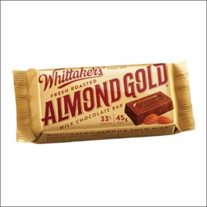 Barre chocolat WHITTAKER'S Almond Gold 45g