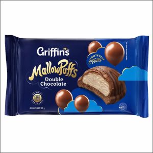 Biscuit GRIFFIN'S Mallowpuffs Double Choco 200g