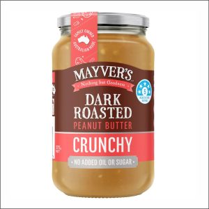 MAYVER'S Dark Peanut Butter Crunchy 375g