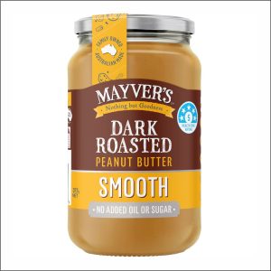 MAYVER'S Dark Roast Smooth Peanut Butter 375g