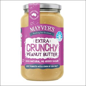 MAYVER'S Crunchy Peanut Butter 375g