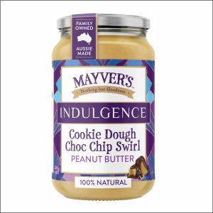MAYVER'S  Cookie Dough Choc Chip Peanut Butter 280g