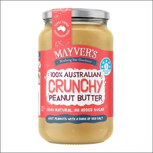 MAYVER'S Crunchy Peanut Butter 375g