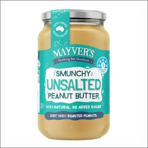 MAYVER'S Unsalted Smunchy Peanut Butter 375g